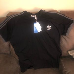 Adidas 3-Stripes T-Shirt Size:XXL Color:Black NWT